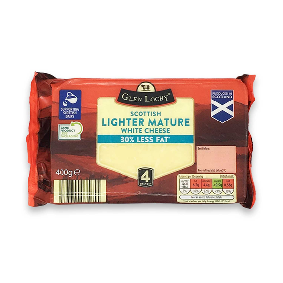 Glen Lochy Scottish Lighter Mature White Cheese 400g